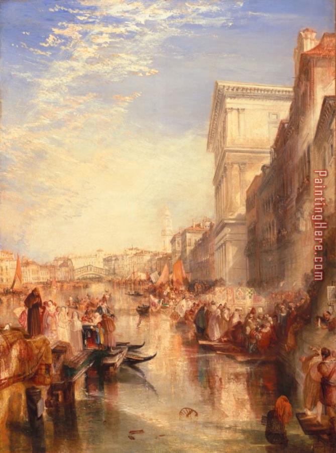Joseph Mallord William Turner The Grand Canal Scene - a Street in Venice
